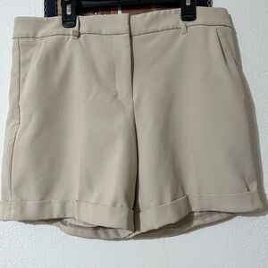 White House Black Market Beige Women's Shorts